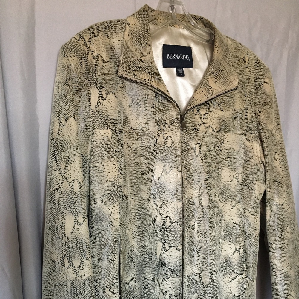 Genuine snake skin ladies jacket
